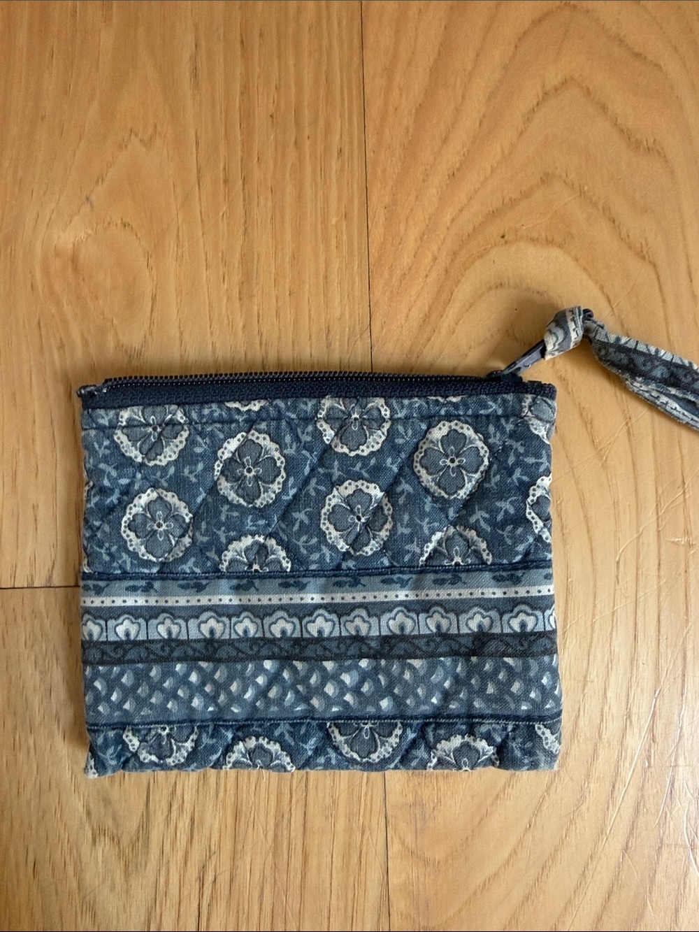Vintage Vera Bradley Blue Patterned Quilted Card Holder